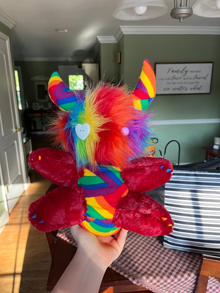 Image of Beau the Rainbow Devil Plush!