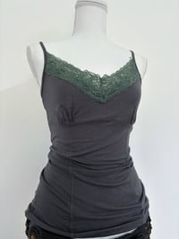 Image 2 of 00s Gray green tank top // L