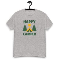 Image 7 of Unisex classic tee, Happy Camper T-Shirt | Camping Outdoor Adventure Graphic Tee