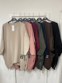 Image 4 of Oversized Zip Jumper With Pockets 