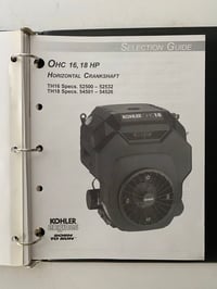 Image 6 of Kohler Parts Manuals (CS4, CS6, CS8 5-12, TH16 & TH18, OHC Series 16,18)