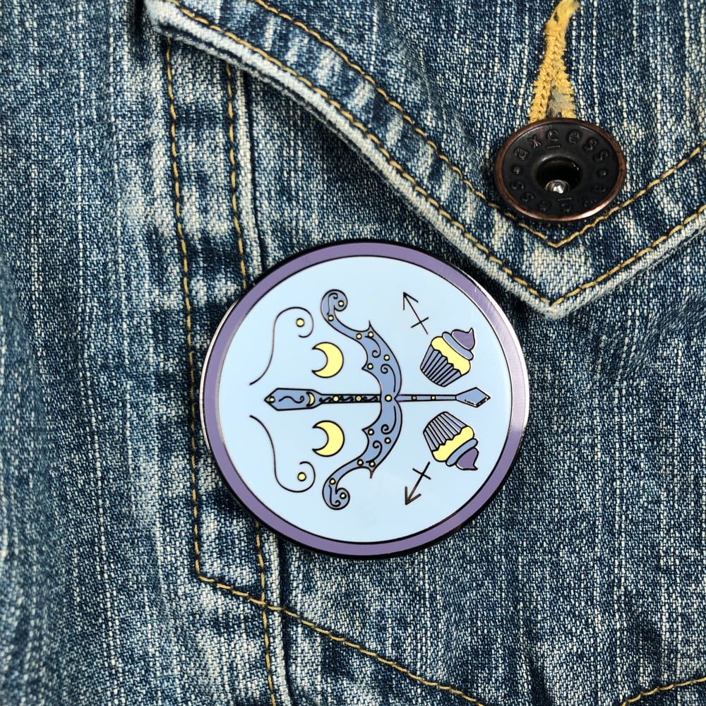 Image of Sagittarius Cupcake Pin