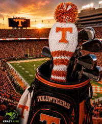 Image 3 of Tennessee Volunteers orange College football GOLF club custom COVER Perfect Father’s Day Gift!