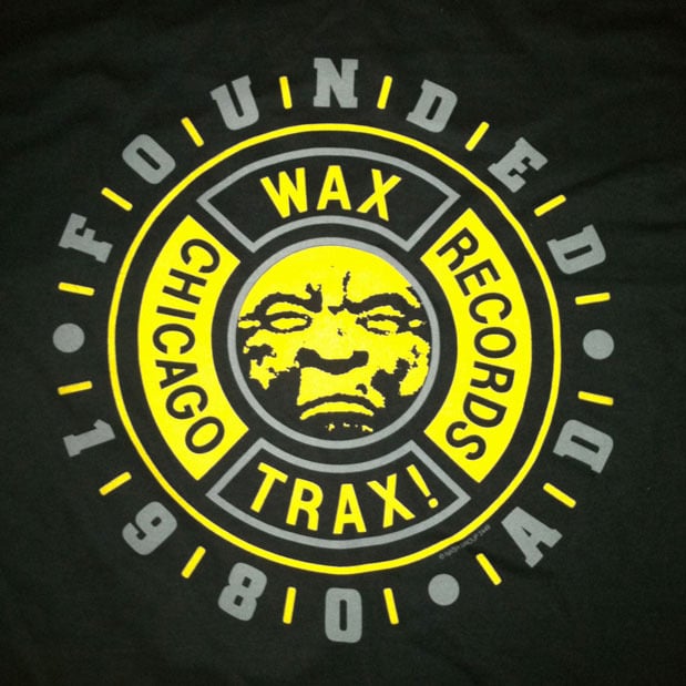 WAX TRAX! - T-Shirt / Classic Moonface Logo (Yellow)