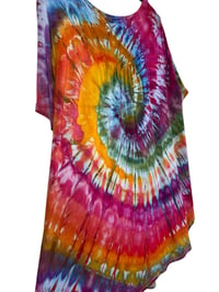 Image 10 of XL Luxe Knit Babydoll Top in Tropical Spiral Ice Dye