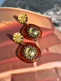 Image 1 of LARGE SUN EARRINGS 