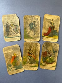 Image 2 of Jeu de cartes rare, Sibylle die Wahrsagende, 1820-30, par le cartier Johan Conrad Jegel. 30/32.