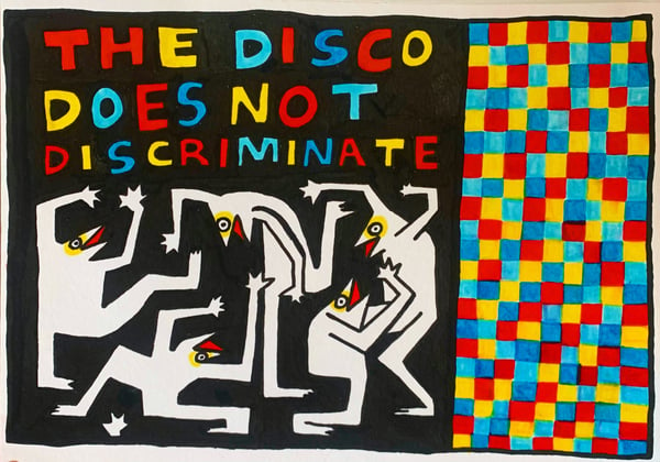 Image of 'Disco doesn't discriminate' Print