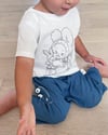 Kids white bunny shirt