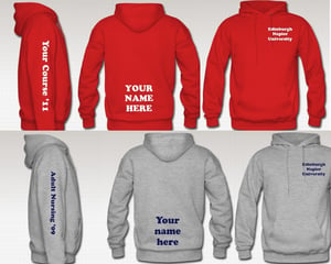 Image of Edinburgh Napier Nursing Hoodie 