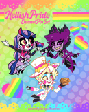 Image 2 of PREORDER - Hellish Pride Enamel Pin Set