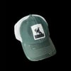 Horse Patch Mesh Hat (Washed Green)