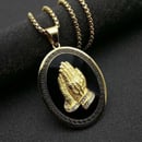 Image 1 of “Answered Prayers” 14K Gold Plated Pendant and Chain
