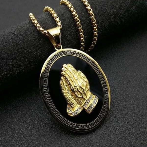 Image of “Answered Prayers” 14K Gold Plated Pendant and Chain
