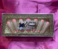 Image 3 of Nails - Long Luxury (Pink Tips Design)