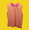 Hand-Embroidered XL Queer Striped Polo Warm
