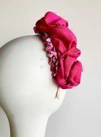 Image 3 of Rose pink Dior rose headpiece 