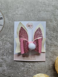 Image 7 of Glitter Bunny Hair Bow