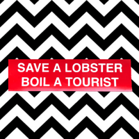 Image 2 of Save a Lobster bumper sticker
