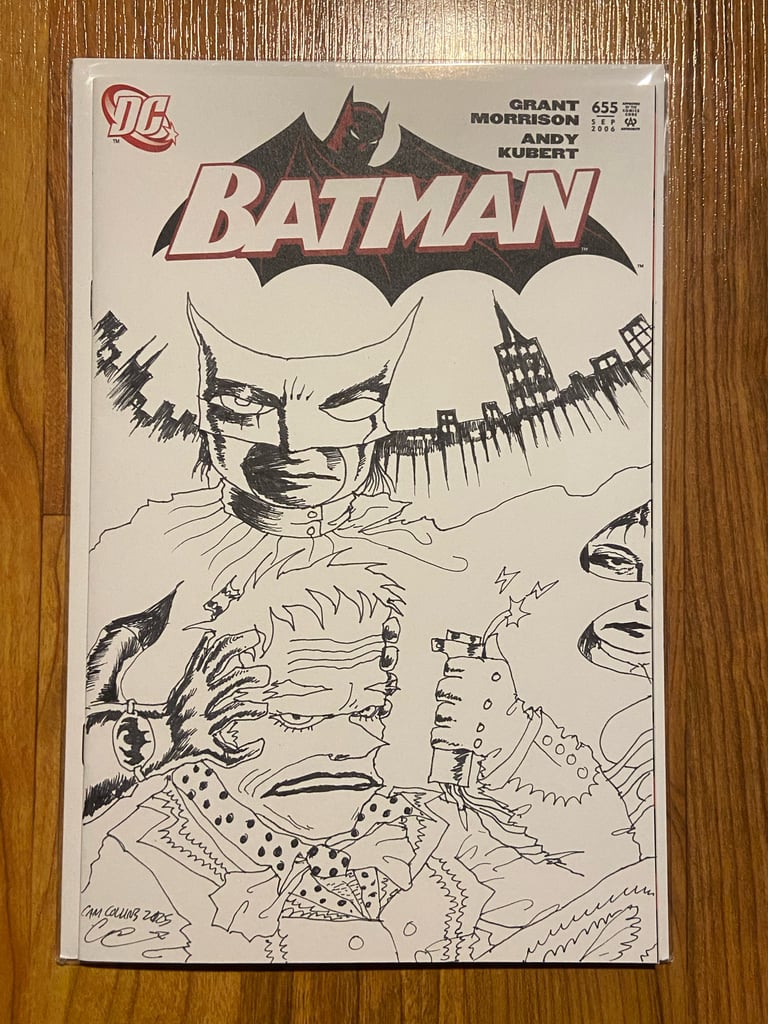 CAM COLLINS Variant Cover | BATMAN #655 FACSIMILE EDITION CVR D BLANK VARIANT 2025 Image 4