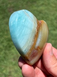 Image 2 of Blue Calcite Heart #2536