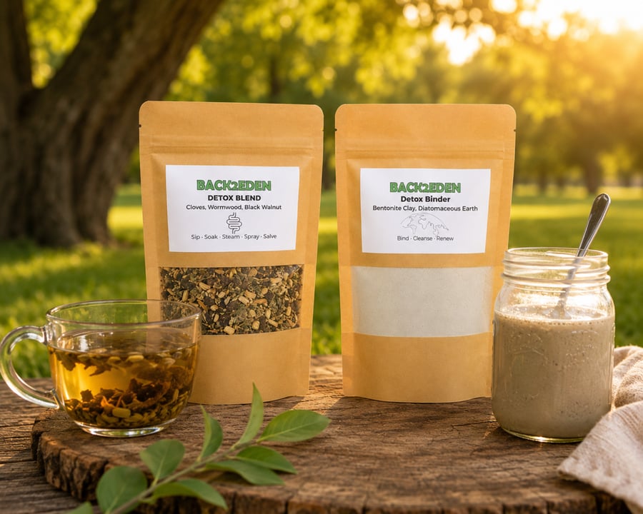 Parasite Cleanse Herbal Detox Tea and Binder Powder