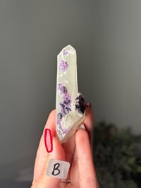 PURPLE CUBIC FLUORITE ON QUARTZ -INNER MONGOLIA- B