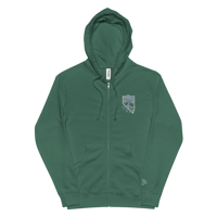 Image 2 of Rooted NV Embroidered fleece zip up.