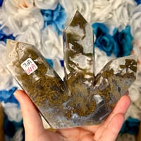 Image 1 of Moss Agate Triple Point (76A)