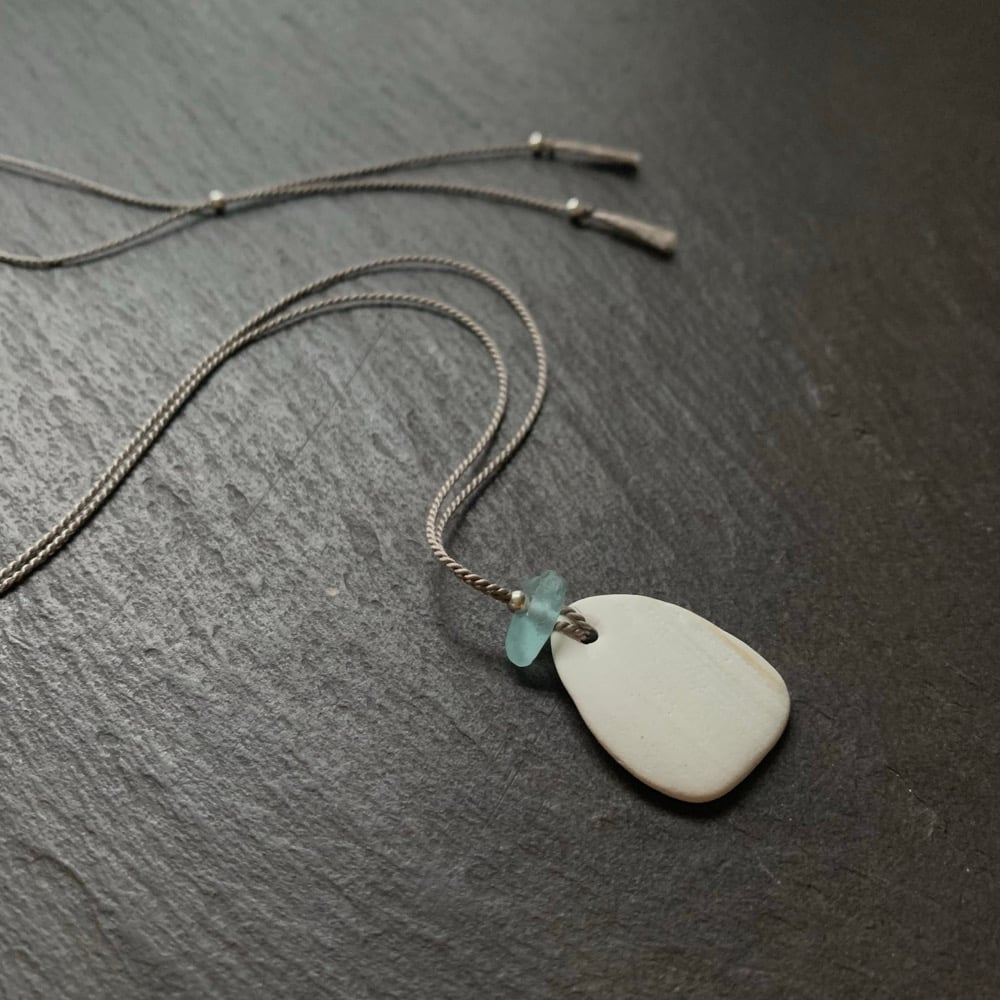 Image of Shell and sea glass necklace