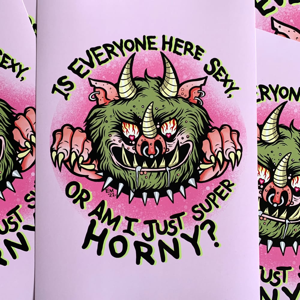 Horny Beast Emetic Art Print 
