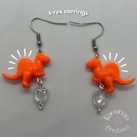 Image 2 of 🤍 Dinosaur Earrings! 🦕