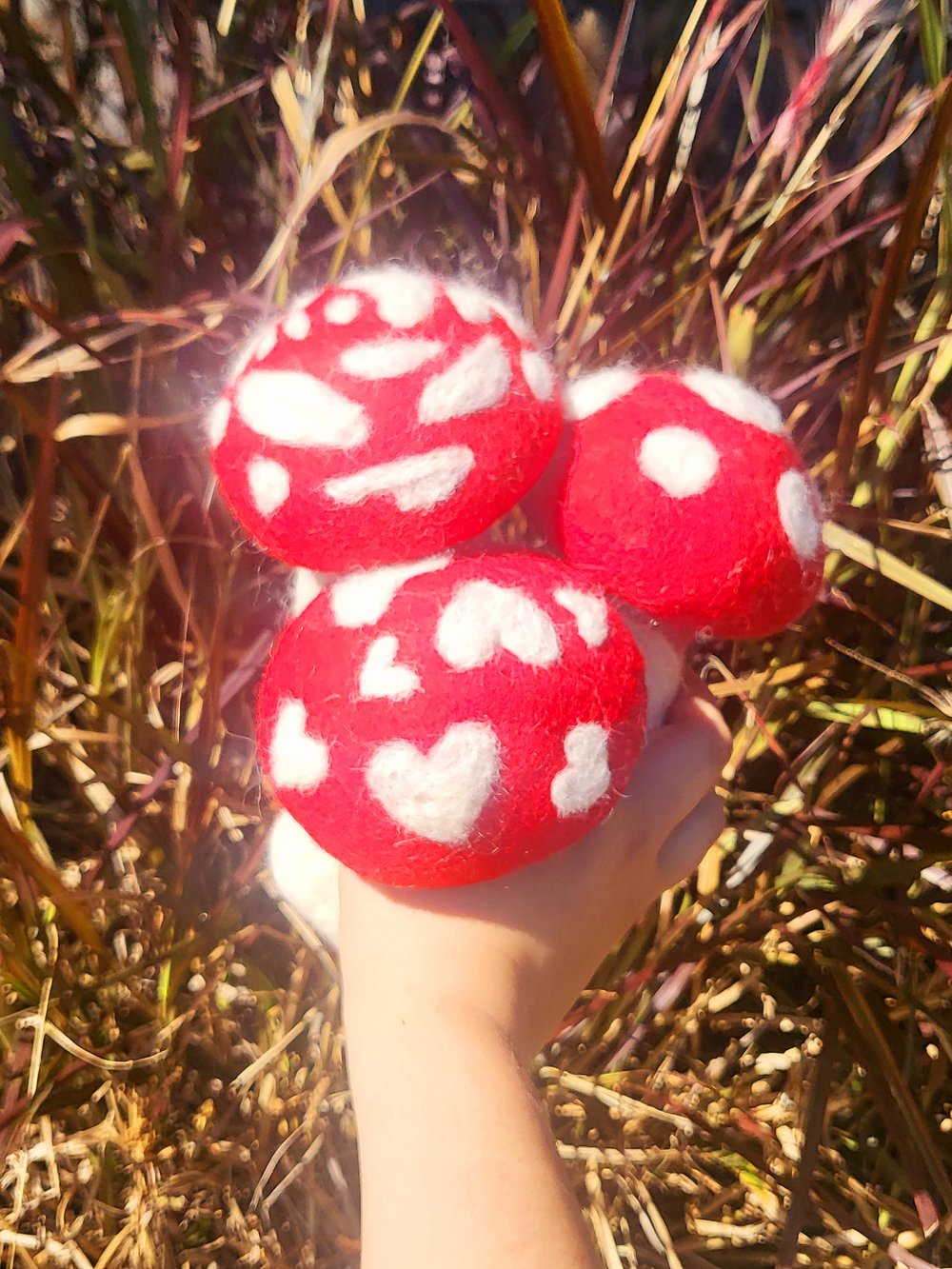 Image of Felted Mushroom Fairy House