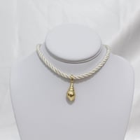 Image 2 of Seashell Cord Necklace (Cream) 