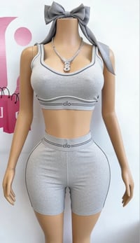 Image 3 of Alo Yoga Two Piece Short Set