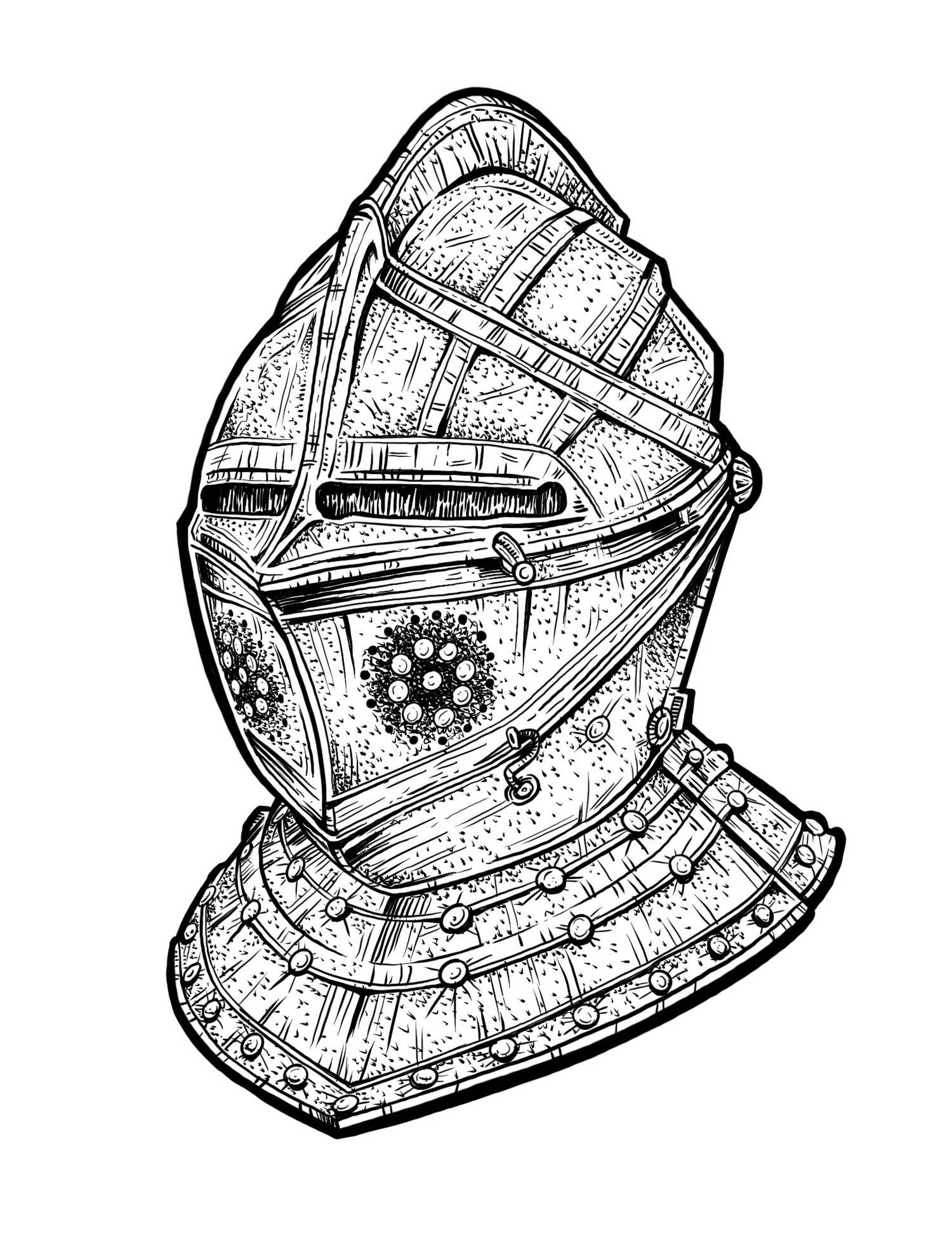 Knight Helmet - Rivets