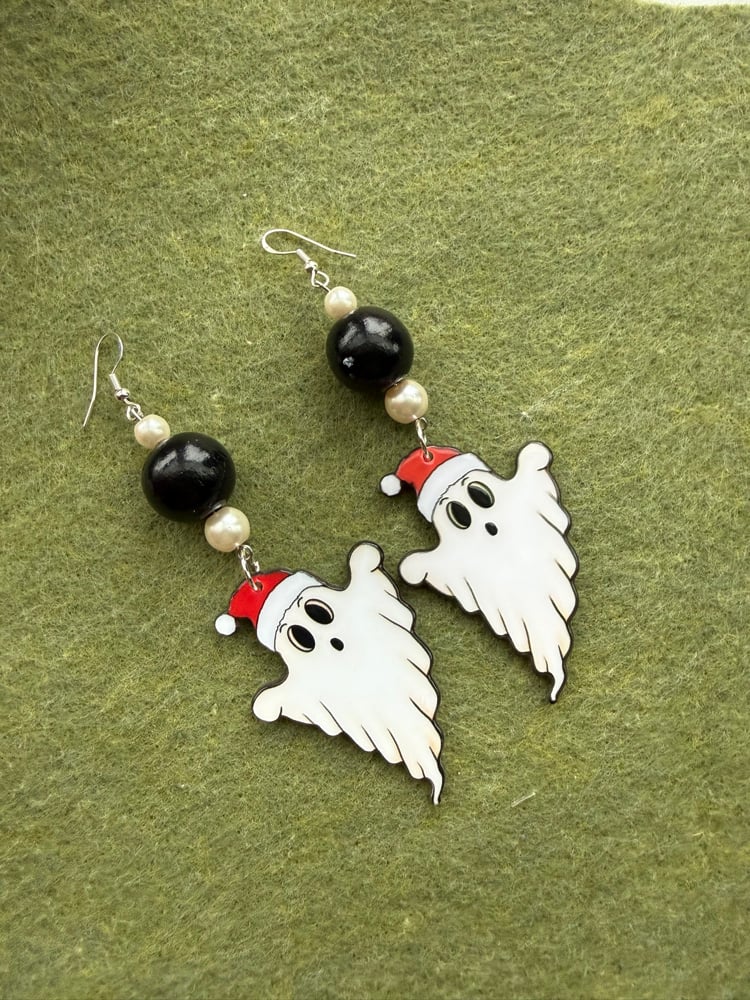 Image of Festive ghost earrings 