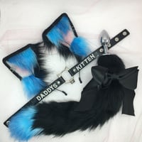 Blue / black kitty Kitten Set 