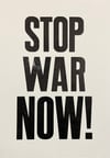 STOP WAR NOW