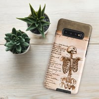 Image 7 of Antique Book Page Anatomical Skeleton Sketch Tough case for Samsung®