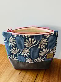 Image 1 of Fabric Zipper Pouch - Printed Banksia