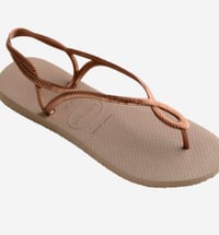 Image 2 of Havaianas Luna Sandals - Rose Gold 