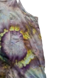 Image 9 of S/M Knit Pocket Playsuit in Muted Watercolor Orb Ice Dye