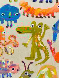 Image 5 of Colorful Friends Original with Pink Friend 