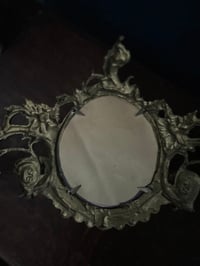 Image 14 of Magnifique porte-manteaux avec miroir, de style rocaille, fin XIXème siècle 