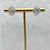 Image 3 of WHITE SPARKLY STUDS