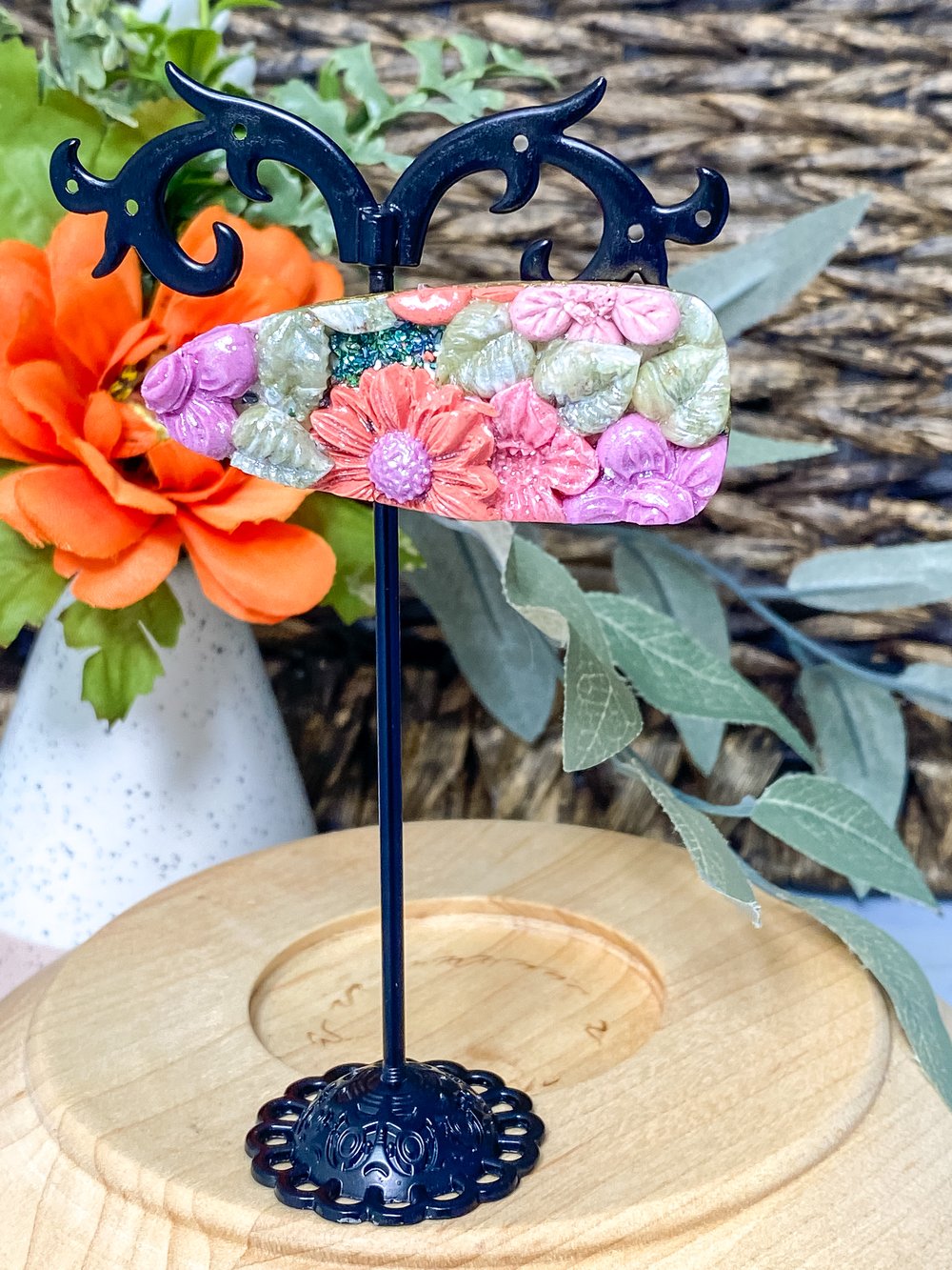 Image of Floral Hair Barrette