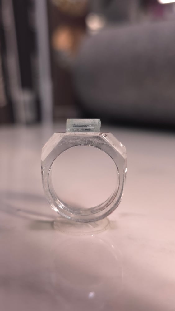 Image of Crystal Crown Aquamarine Ring