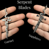 serpent blade necklaces - select your piece 