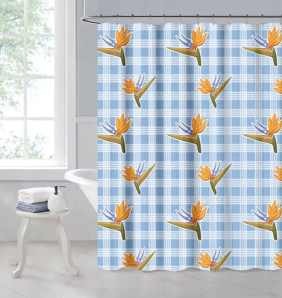 Image of Bird of Paradise HunnyGirl Shower Curtain
